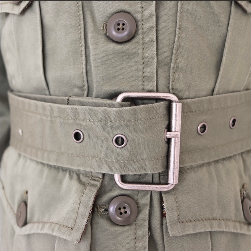 Marc Jacobs NWT Belted Military Green Light Jacket - Picture 5 of 8